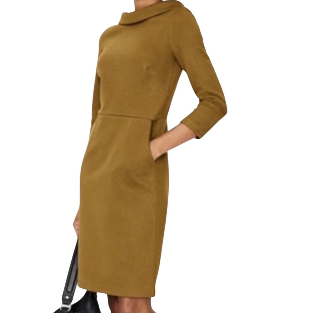 Boden Mustard Midi Dress
